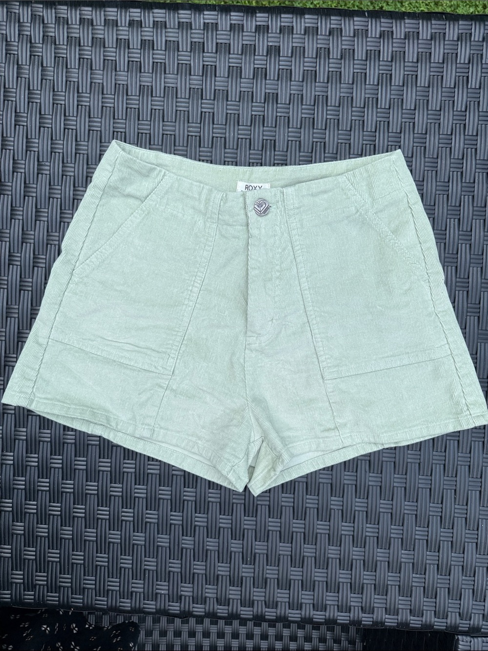 Roxy Light Sage High-Waist Women's Shorts